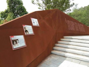 金昌耐候钢挡土墙